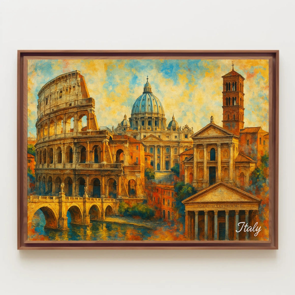 Timeless Italy Impressionism Travel Poster