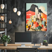 Vibrant Cityscape Collage Poster