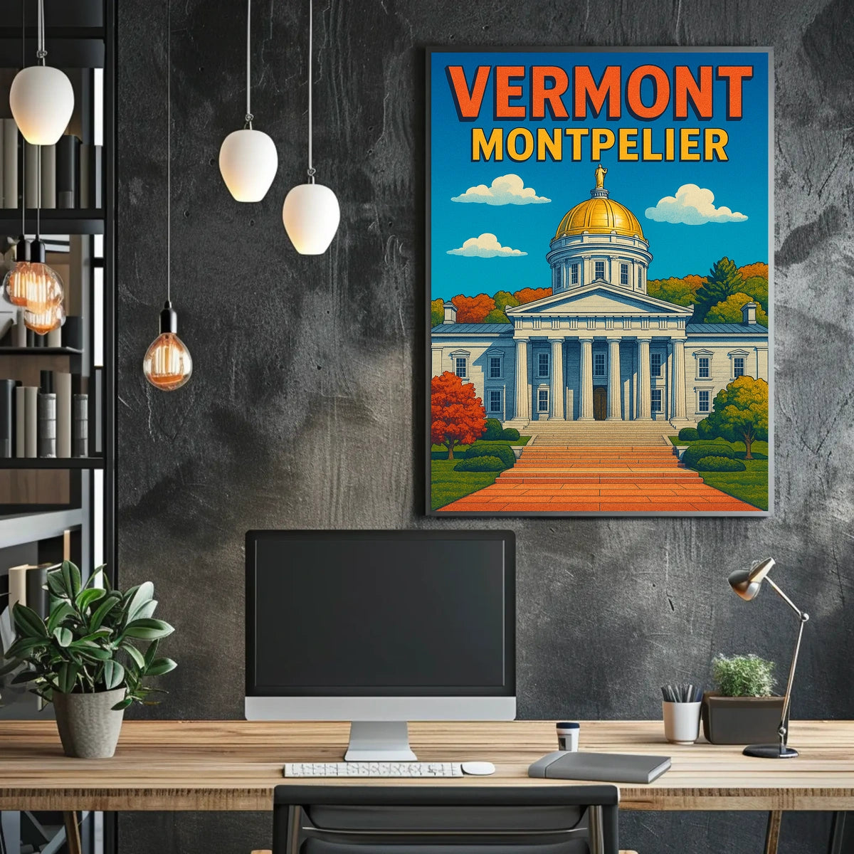 Vermont State Capitol In Montpelier Poster