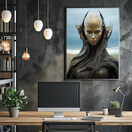 Futuristic Sentinel Poster