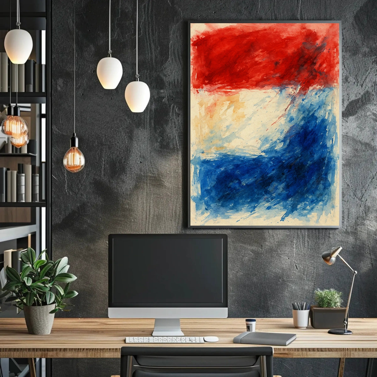 Abstract Tricolor Expression Abstract Poster