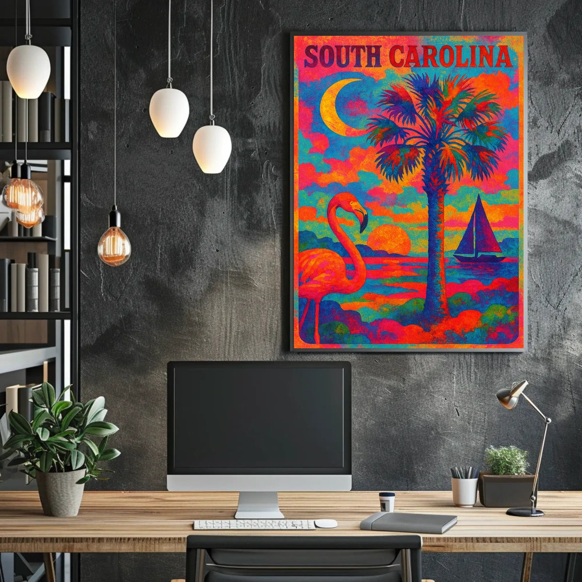 Vibrant South Carolina Poster