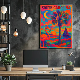 Vibrant South Carolina Poster