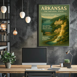 Arkansas The Natural State Poster
