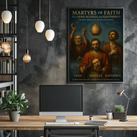Martyrs of Faith Religious Heritage Poster PosterGoat
