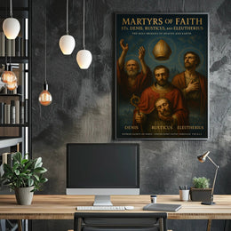 Martyrs of Faith Religious Heritage Poster PosterGoat