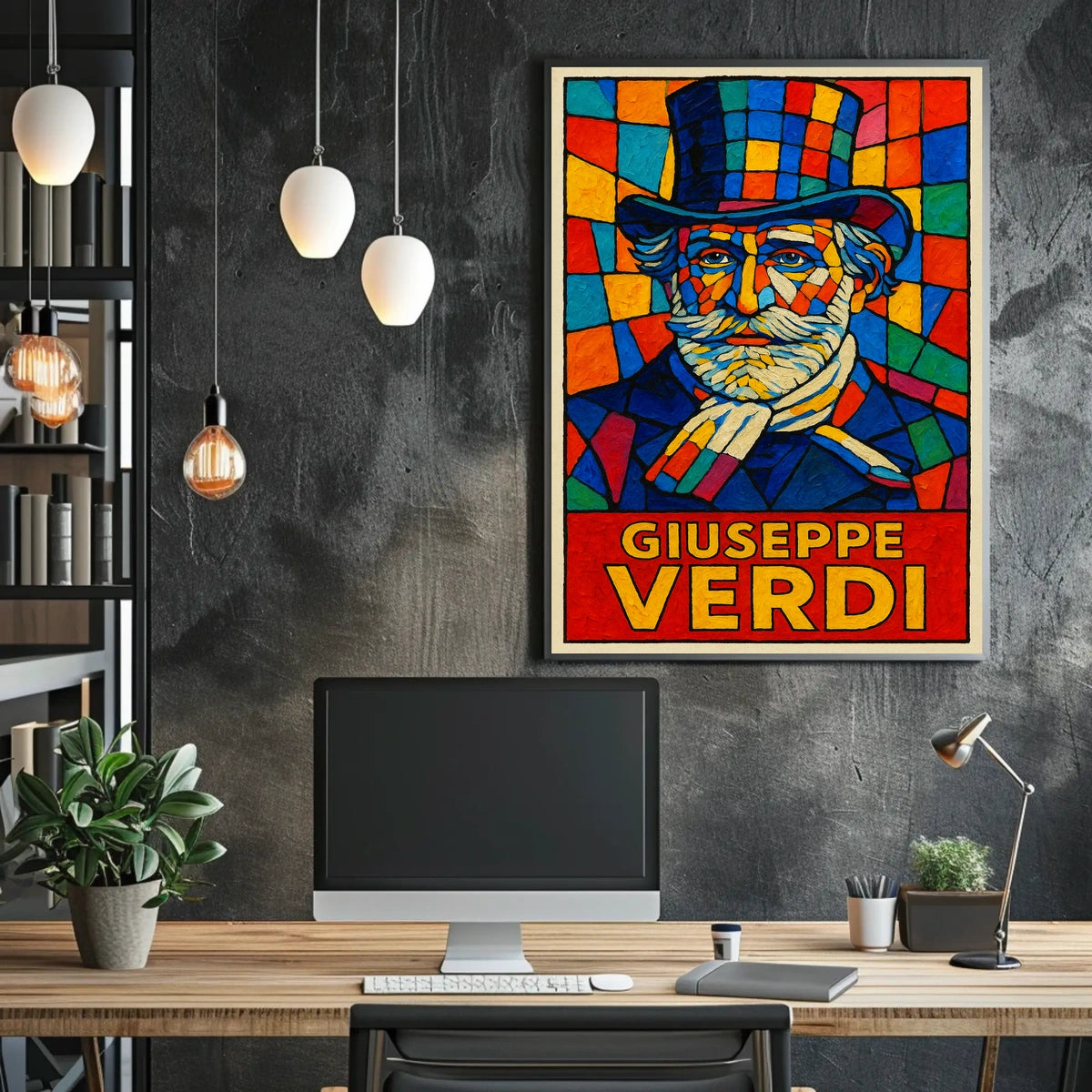 Giuseppe Verdi A Vibrant Tribute Poster