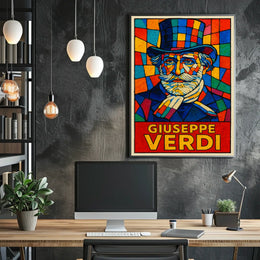 Giuseppe Verdi A Vibrant Tribute Poster