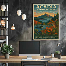 Acadia National Park Nature Serenity National Park Poster