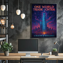 One World Trade Center A Beacon of Resilience Poster