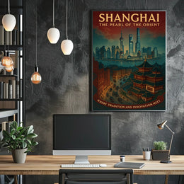 Shanghai The Pearl of the Orient Poster