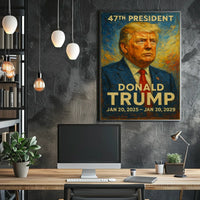Donald Trump Leadership Legacy Proud Impressionism Poster