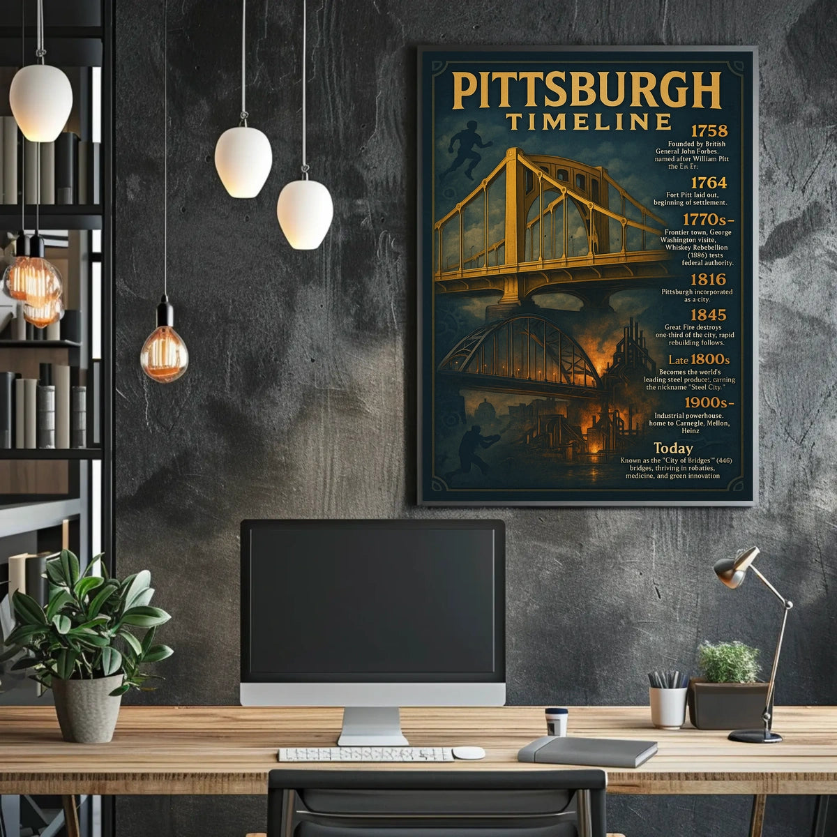 Pittsburgh Timeline Poster