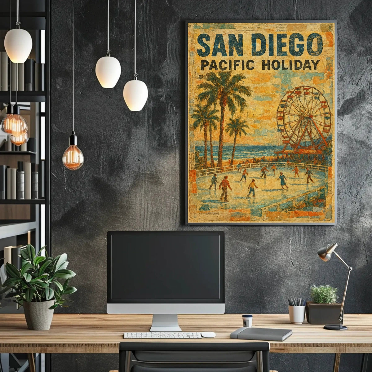 San Diego Pacific Holiday Poster