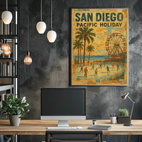 San Diego Pacific Holiday Poster