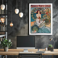 Monte Carlo Vintage Travel Art Poster