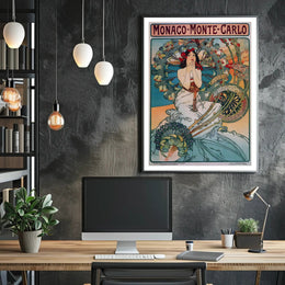 Monte Carlo Vintage Travel Art Poster