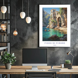 Furore Fjord Scenic Travel Poster PosterGoat