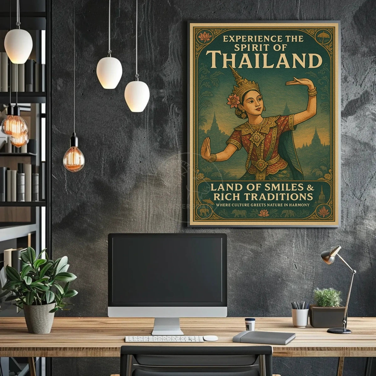 Thailand's Cultural Richness Illustrated Cultural or Heritage Poster