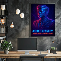 Iconic Kennedy Legacy Pop Art Poster