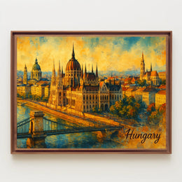 Budapests Architectural Splendor Poster