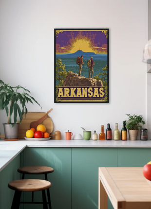 Vintage Poster Arkansas Sunset Hike