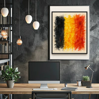 Abstract Belgian Flag Abstract Poster