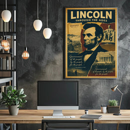 Abraham Lincoln Through the Ages Poster PosterGoat