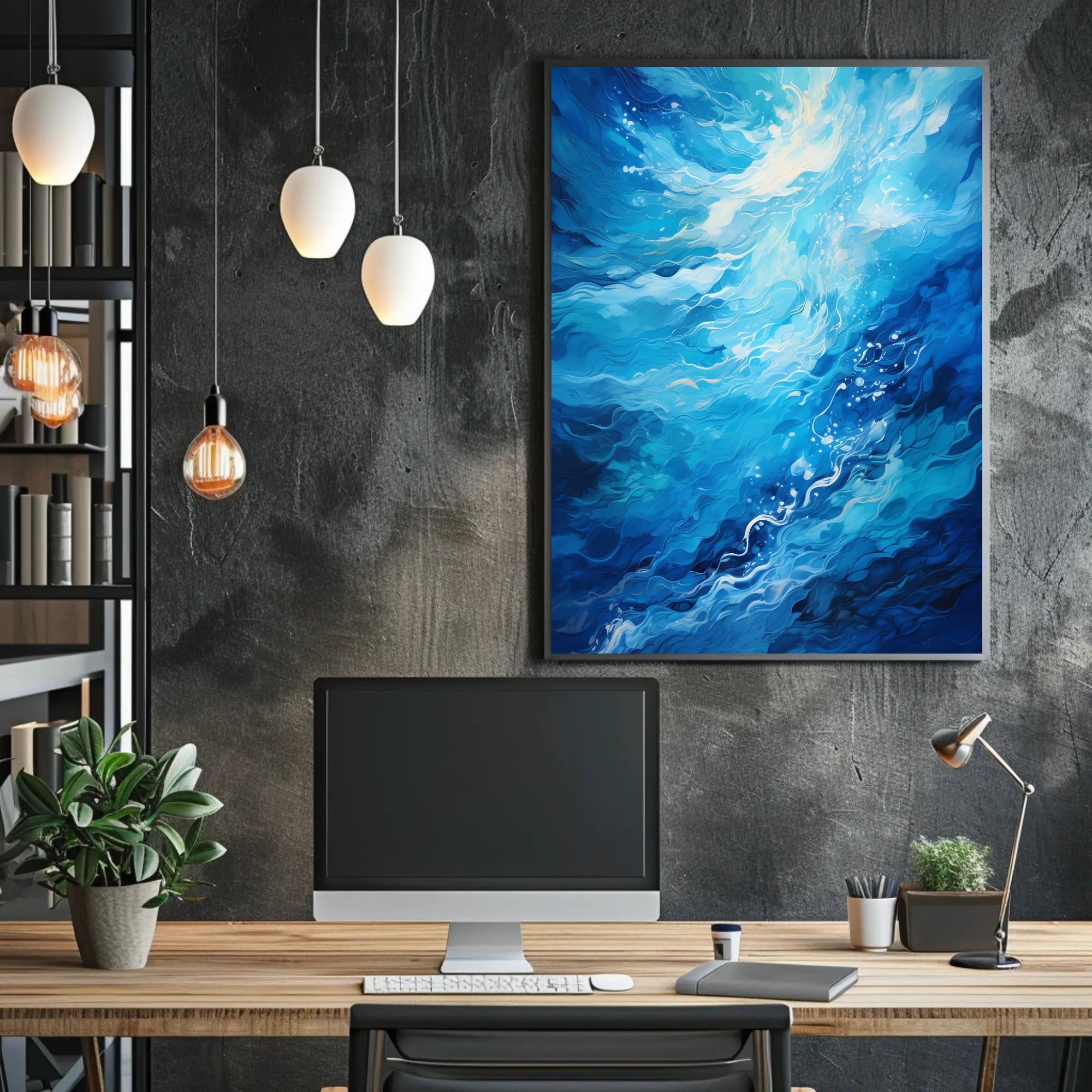 Oceanic Whirl Poster