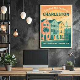 Explore The Charm Of Charleston Poster
