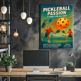 Pickleball Passion Poster