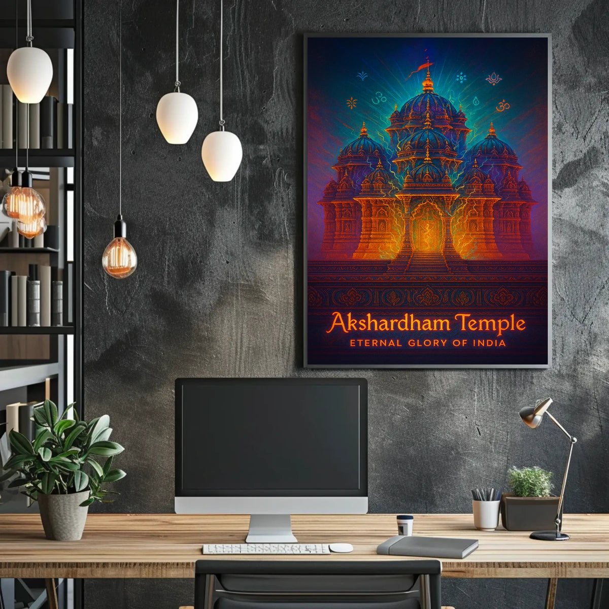 Akshardham Temple Eternal Glory of India Poster