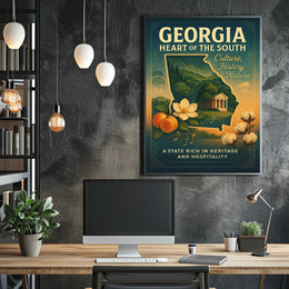 Georgia Heart Of The South Poster