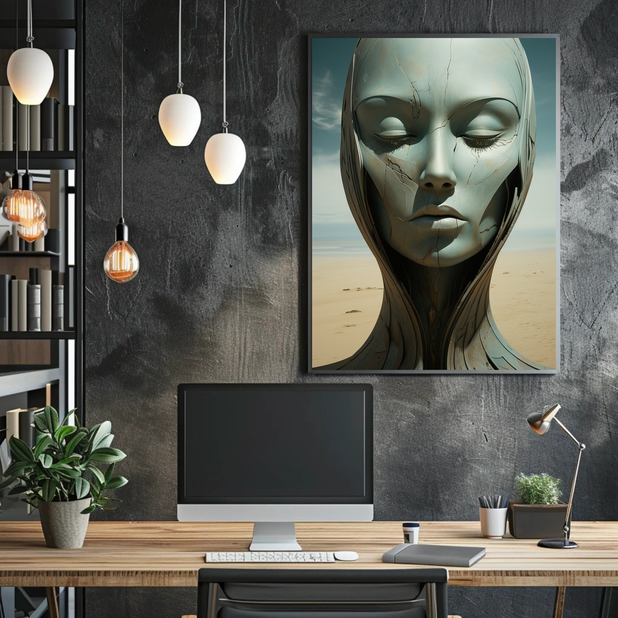 Ethereal Serenity In The Desert Poster