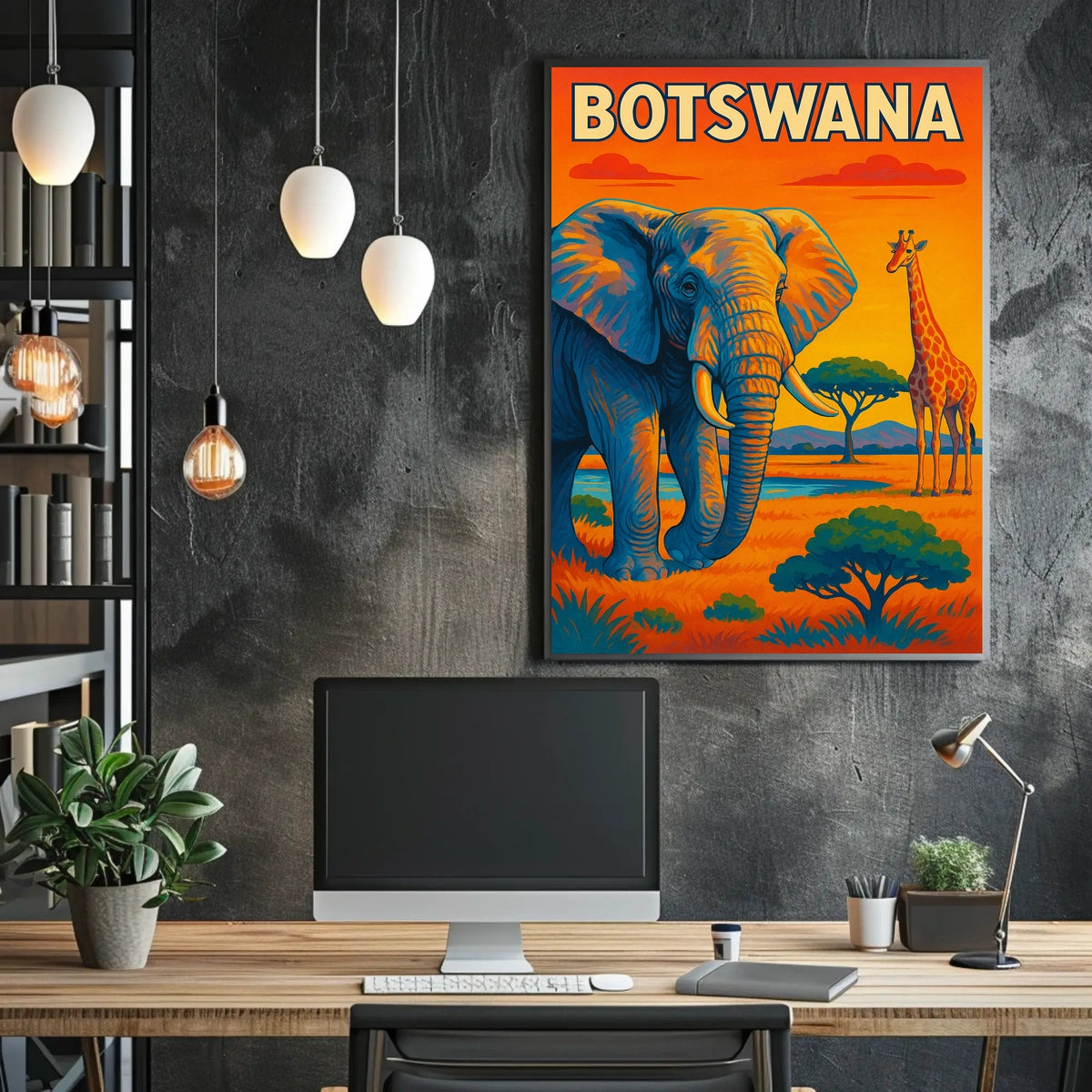 Botswana Wildlife Adventure Poster
