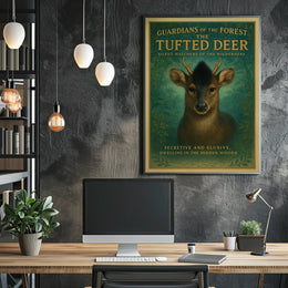 Guardians of the Forest The Tufted Deer Poster
