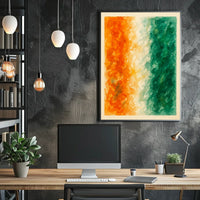 Abstract Tricolor Harmony Poster