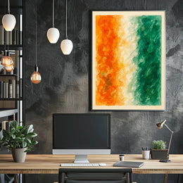 Abstract Tricolor Harmony Poster