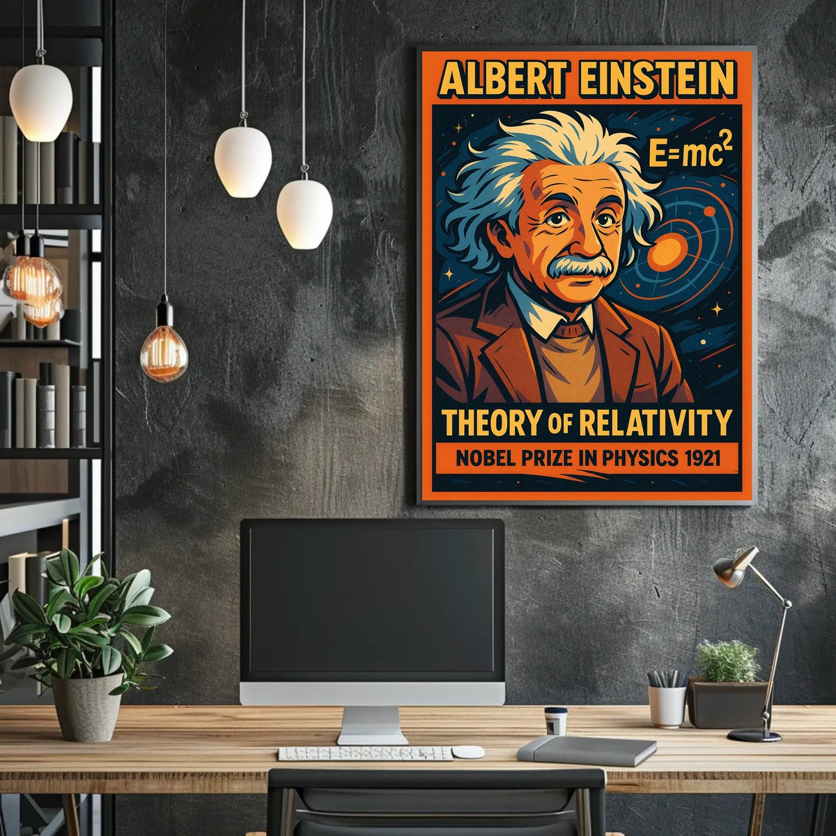 Albert Einstein Theory Of Relativity Poster
