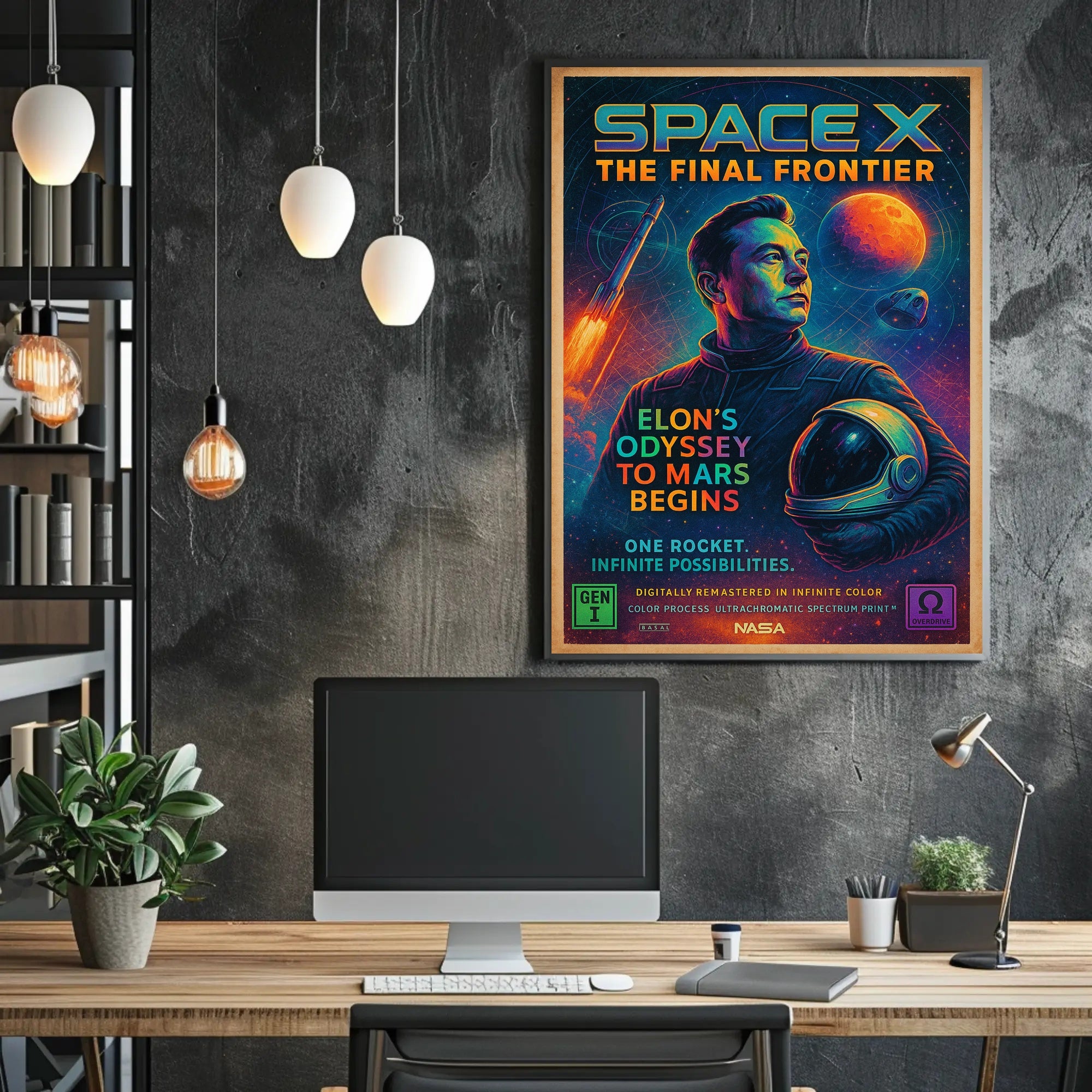 SpaceX – The Final Frontier Poster PosterGoat