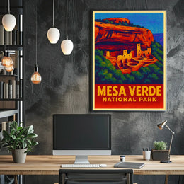 Mesa Verde Vintage Travel Collectors Poster