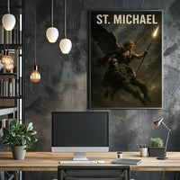 Saint Michael the Archangel Spiritual Art Poster