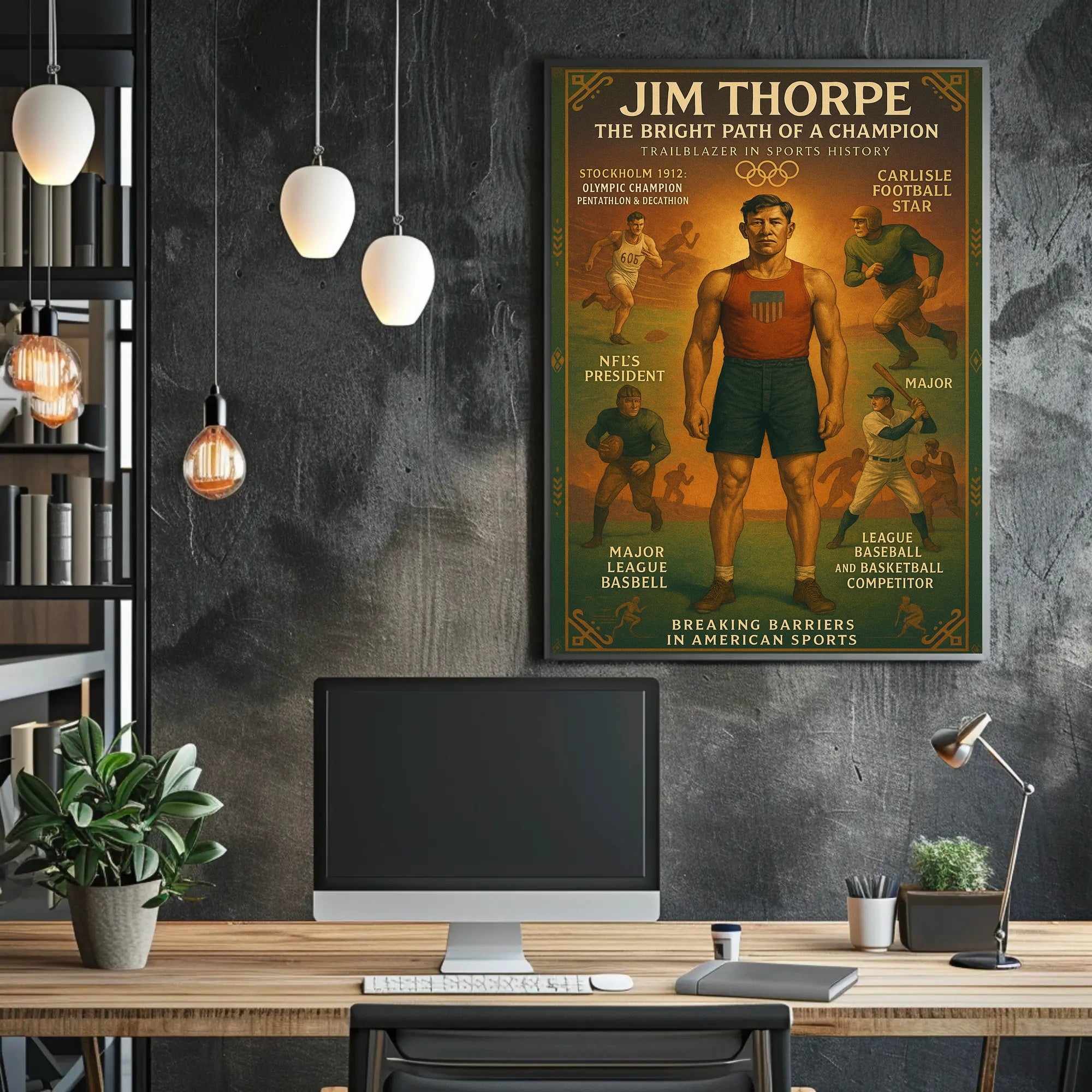 Jim Thorpe: The Bright Path of a Champion Poster