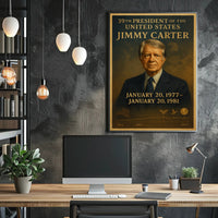 Jimmy Carter Portrait Collection Decor Series Poster PosterGoat