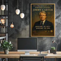 Jimmy Carter Portrait Collection Decor Series Poster PosterGoat