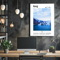 Karaj Scenic Beauty Poster - Urban or Cityscape Poster PosterGoat