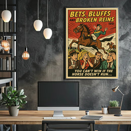 Bets, Bluffs, and Broken Reins Poster