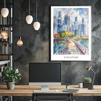 Singapore Skyline Poster PosterGoat