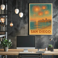 San Diego Fireworks Celebration Poster