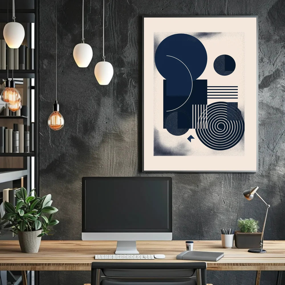 Vintage Architectural Silhouettes Art Poster